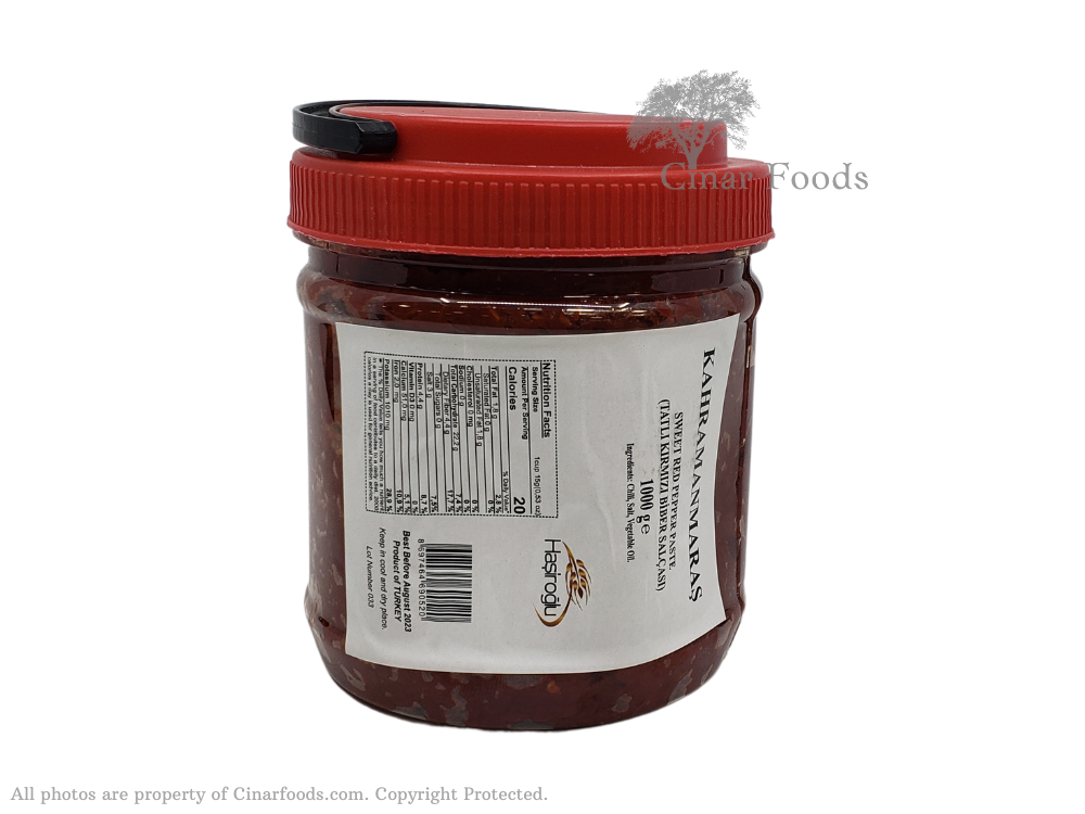 Hasiroglu Papper Paste MILD - Tatli Biber Salcasi (35.2 oz / 1 kg)