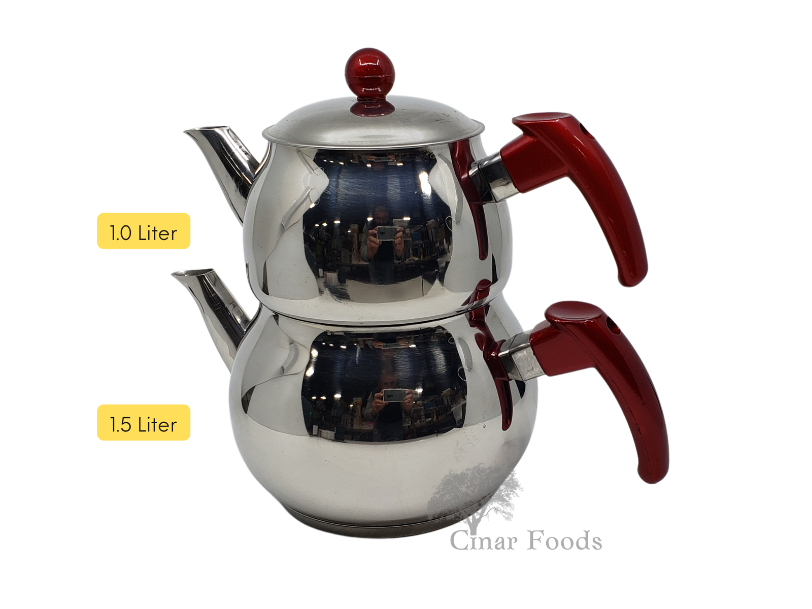 Irmak Kure Teapot Set Medium Size - Orta Boy (1.0 lt / 1.5 lt)