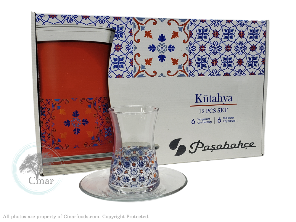 Pasabahce Tea Glass Set Kutahya - Cay Bardak Set - 6 Set (95483-W3)