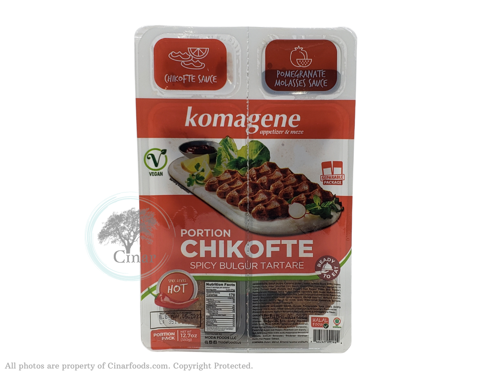Komagene SPICY Portion Chikofte - ACILI Porsiyon Etsiz Cig Kofte (12.7 oz / 380 gr)
