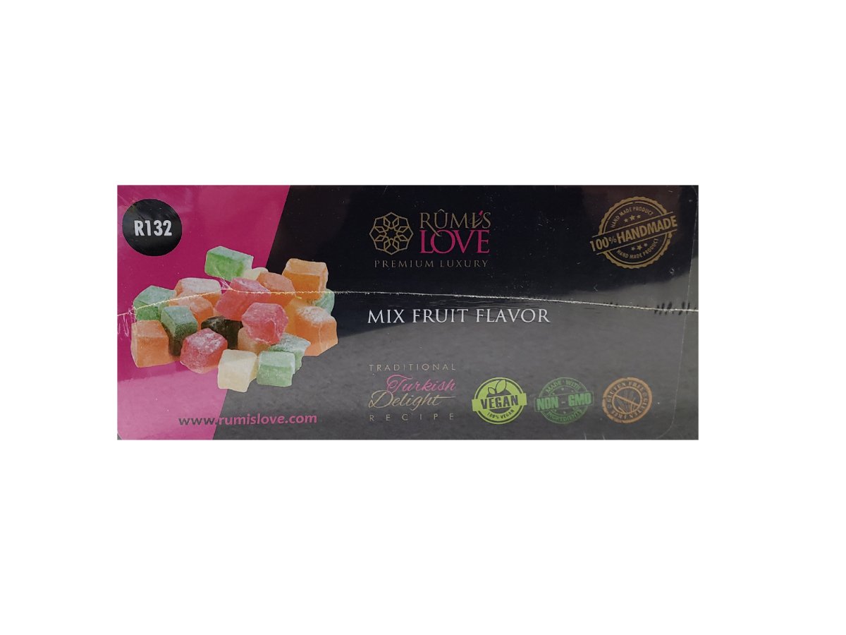 Rumi's Love - Premium Luxury - Mix Fruit Flavor Turkish Delight (6 lbs / 2.75 kg)