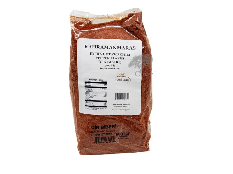 Hasiroglu Extra Hot Red Chili Pepper - Cin Biberi Ogutulmus (17.6 oz / 500 gr)