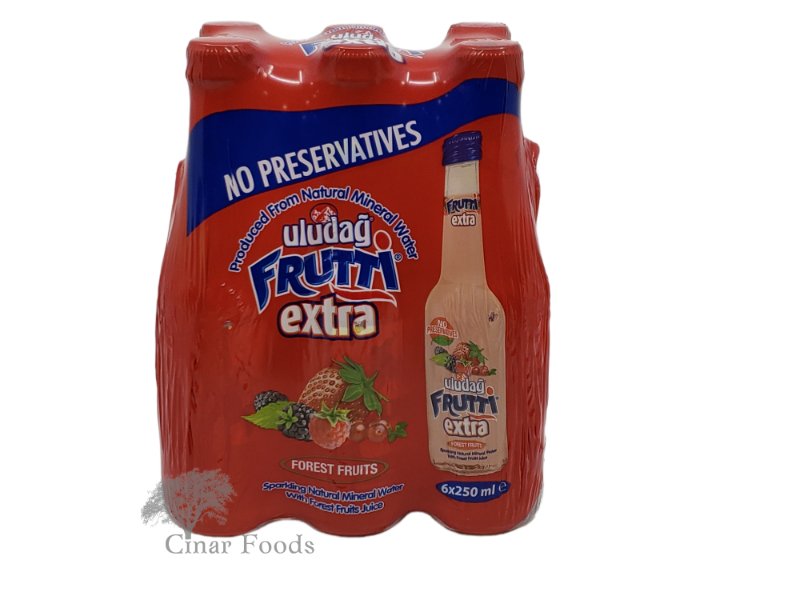 Uludag Frutti Mineral Water FROST FRUITS - 6 Pack (6.7 oz / 200 ml)